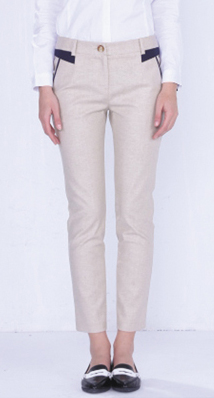 休闲西裤女夏小脚裤子女士修身新款职业九分裤