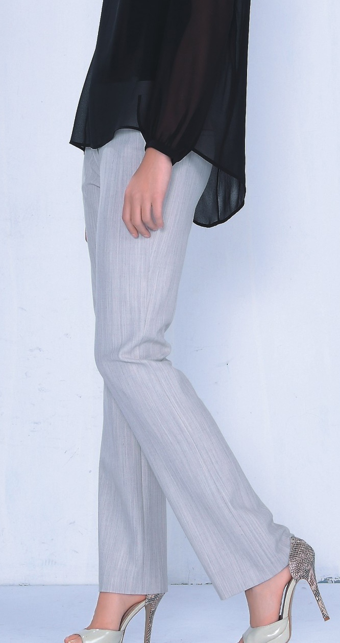 新款薄款银白色铅笔休闲小脚裤